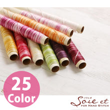 Load image into Gallery viewer, Soie et 3-strand Variegated 100% Silk Spools by Fujix