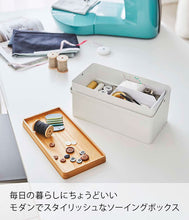 Load image into Gallery viewer, White Sewing Box Tower by Yamazaki