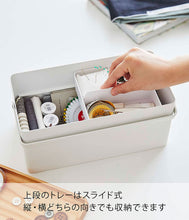Load image into Gallery viewer, White Sewing Box Tower by Yamazaki