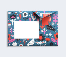 Load image into Gallery viewer, “Fiesta” Origami-Inspired Letter Stationary Set by Pigeon Posted