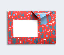 Load image into Gallery viewer, “Fiesta” Origami-Inspired Letter Stationary Set by Pigeon Posted