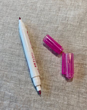 Load image into Gallery viewer, Dual tipped water-soluble pen in pink by Clover
