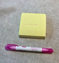 Load image into Gallery viewer, Dual tipped water-soluble pen in pink by Clover