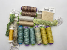 Load image into Gallery viewer, Tranquil Garden Needle Roll Complete Thread Set by Sue Spargo