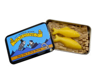 Load image into Gallery viewer, Tin of two "Sardines" 100% Pure Minnesota Beeswax for conditioning/waterproofing thread