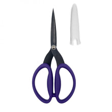 Load image into Gallery viewer, Karen Kay Buckley's Perfect Scissors - Purple 7-3/4in Large Micro-Serrated Non-Slip Blade