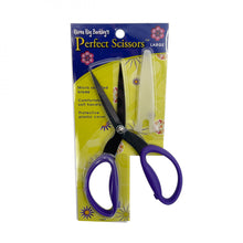 Load image into Gallery viewer, Karen Kay Buckley's Perfect Scissors - Purple 7-3/4in Large Micro-Serrated Non-Slip Blade