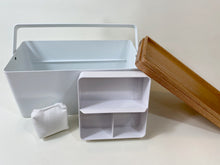 Load image into Gallery viewer, White Sewing Box Tower by Yamazaki