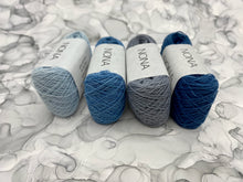 Load image into Gallery viewer, Nona Naturally Dyed Thread Bundles - "Sky" Colorway