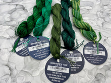 Load image into Gallery viewer, Planet Earth Handpainted Variegated Greens 6 ply silk