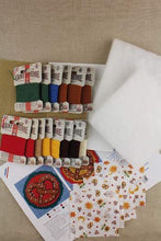 Load image into Gallery viewer, Needlepoint Kit - Christmas Puffies Pretzel Ornaments - by Sajou