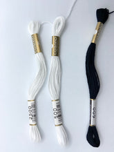 Load image into Gallery viewer, Cosmo Embroidery Floss, Black & White