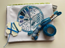 Load image into Gallery viewer, Blue Citrus Embroidery Sampler