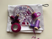 Load image into Gallery viewer, Purple Citrus Embroidery Sampler