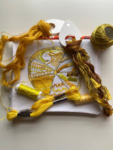 Load image into Gallery viewer, Yellow Citrus Embroidery Sampler