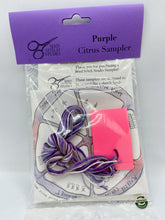 Load image into Gallery viewer, Small Purple Citrus Embroidery Kit