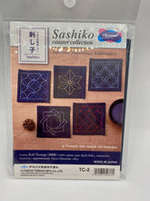 Load image into Gallery viewer, Sashiko Coaster Set
