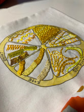 Load image into Gallery viewer, Yellow Citrus Embroidery Sampler