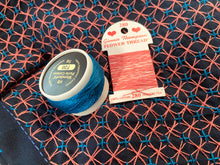 Load image into Gallery viewer, Sashiko Sampler Kuguri-sashi Asagao in White or Navy