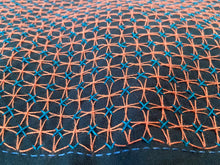 Load image into Gallery viewer, Sashiko Sampler Kuguri-sashi Asagao in White or Navy