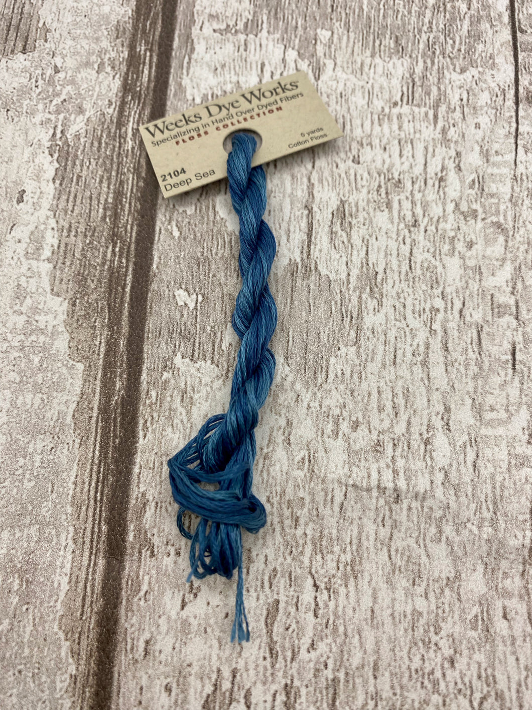 Deep Sea (#2104) Weeks Dye Works 6-strand cotton floss