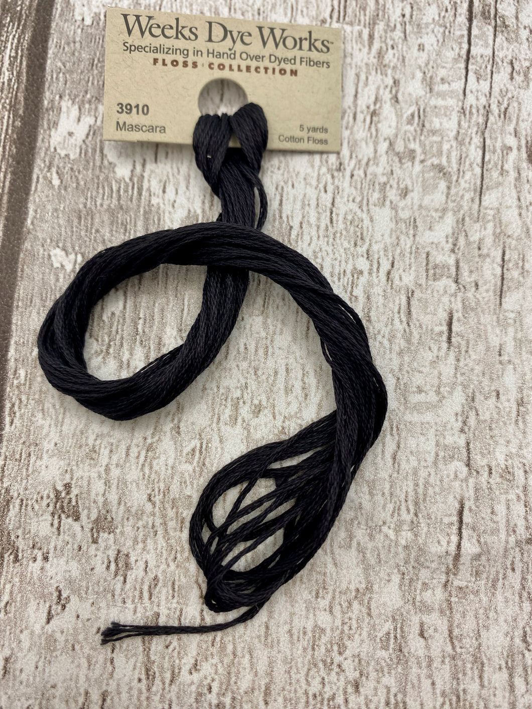 Mascara (#3910) Weeks Dye Works 6-strand cotton floss