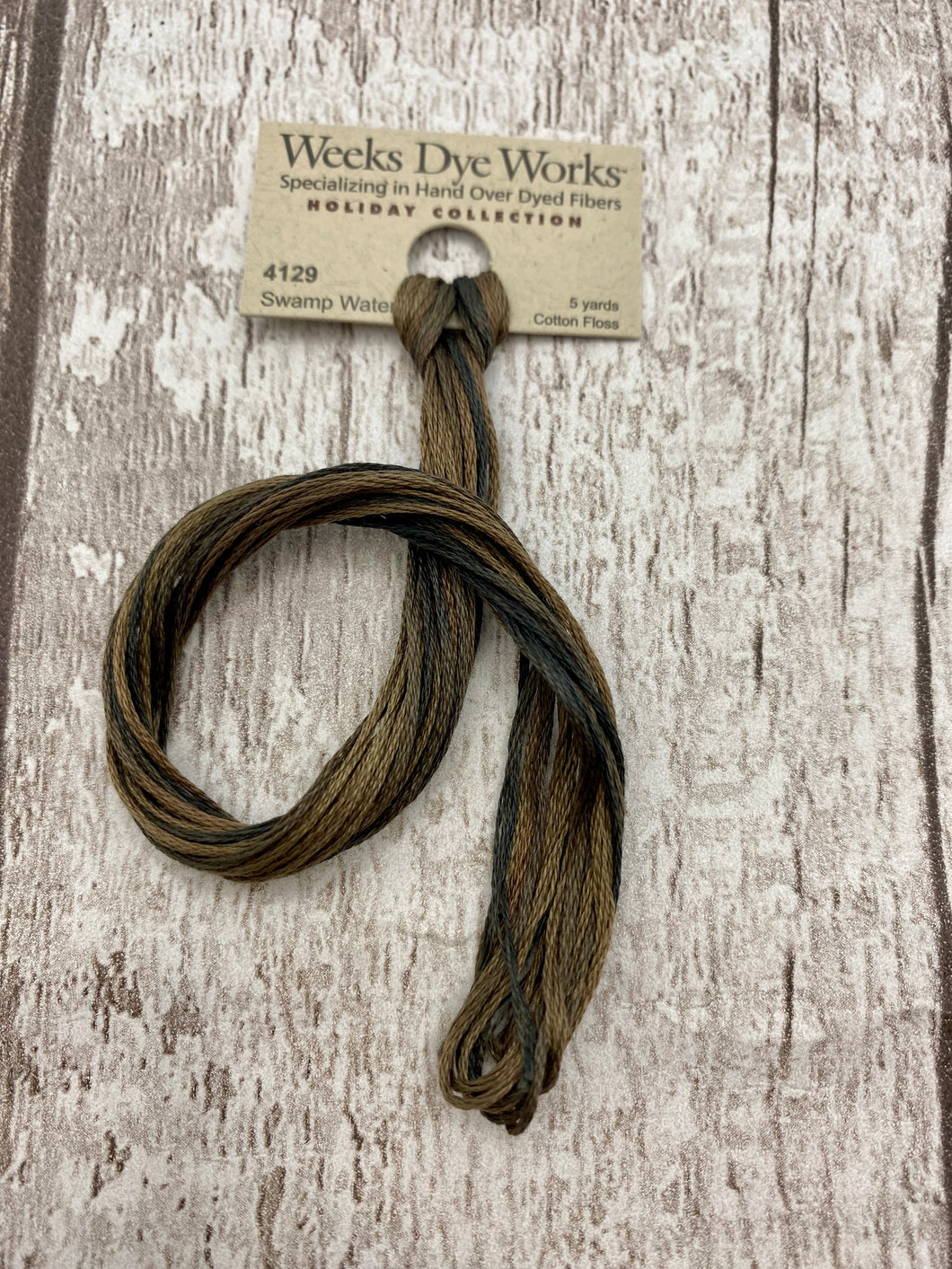 Swamp Water (#4129) Weeks Dye Works 6-strand cotton floss