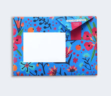 Load image into Gallery viewer, “Midnight Garden” Origami-Inspired Letter Stationary Set by Pigeon Posted
