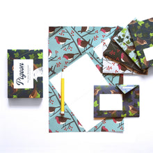 Load image into Gallery viewer, “Robin &amp; Wren” Origami-Inspired Letter Stationary Set by Pigeon Posted
