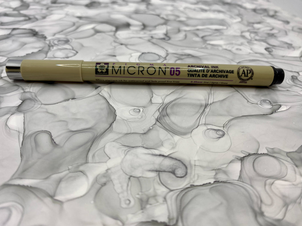 Micron 05 or 12 Pen in Black