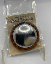 Load image into Gallery viewer, Small Wooden Brooch Blank with Pin
