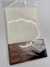 Load image into Gallery viewer, Linen Needlework Fabric, in White and Flax, made in Japan
