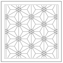 Load image into Gallery viewer, Sashiko Sampler - rokkakukamon - White
