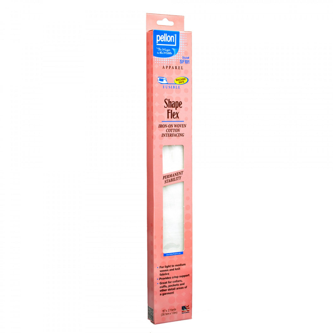 Pellon Shape-Flex Fusible Woven Cotton Interfacing / Embroidery Backing Cloth