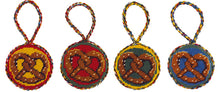 Load image into Gallery viewer, Needlepoint Kit - Christmas Puffies Pretzel Ornaments - by Sajou
