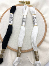 Load image into Gallery viewer, Cosmo Embroidery Floss, Black &amp; White
