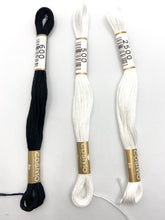 Load image into Gallery viewer, Cosmo Embroidery Floss, Black &amp; White
