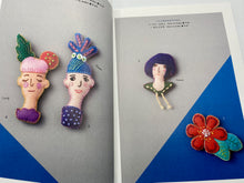 Load image into Gallery viewer, Embroidery Brooches Made from Felt and Beads by Yumiko Matsuo
