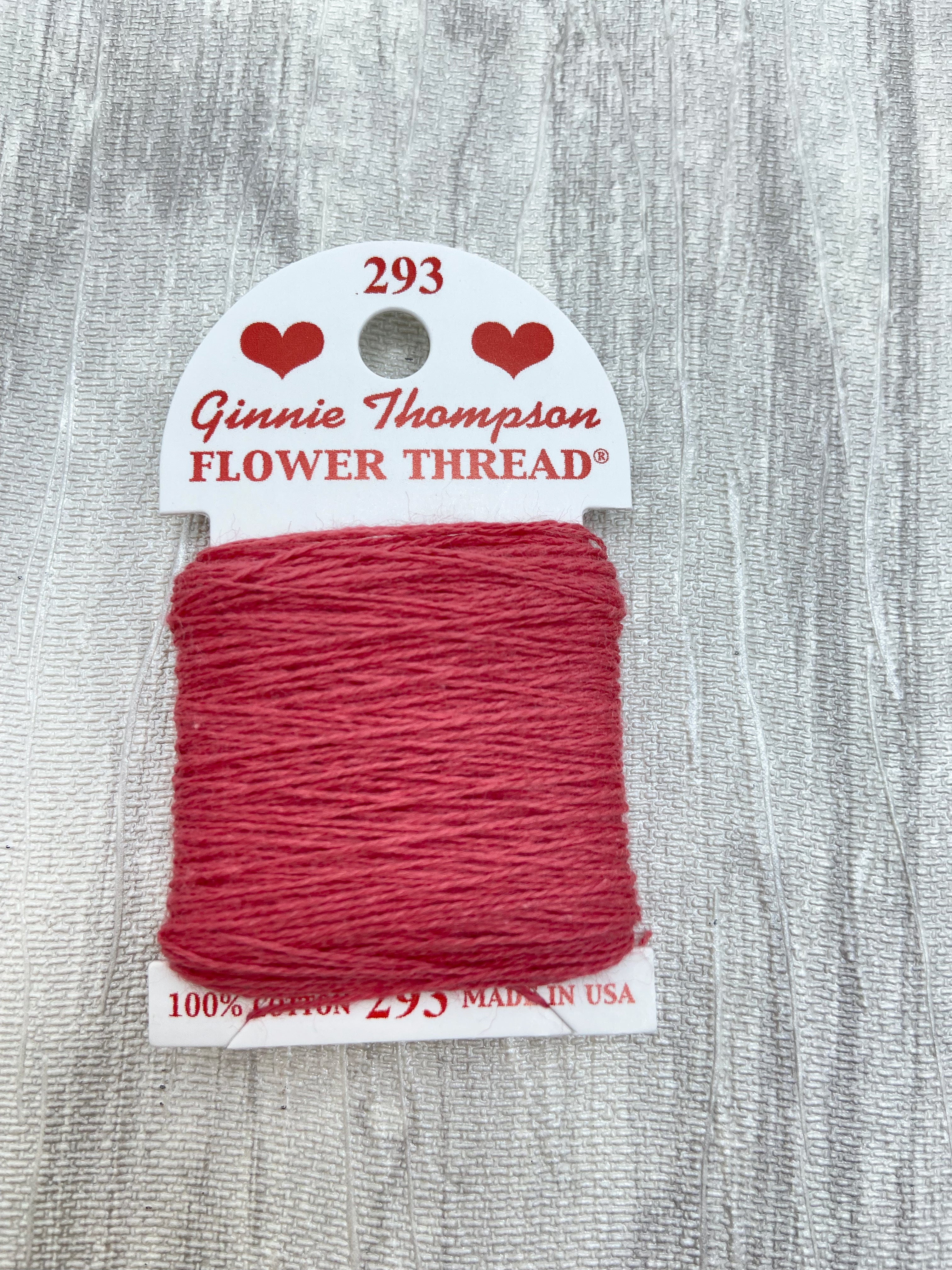 Ginnie Thompson Flower Thread (293) Rose – Seed Stitch Studio