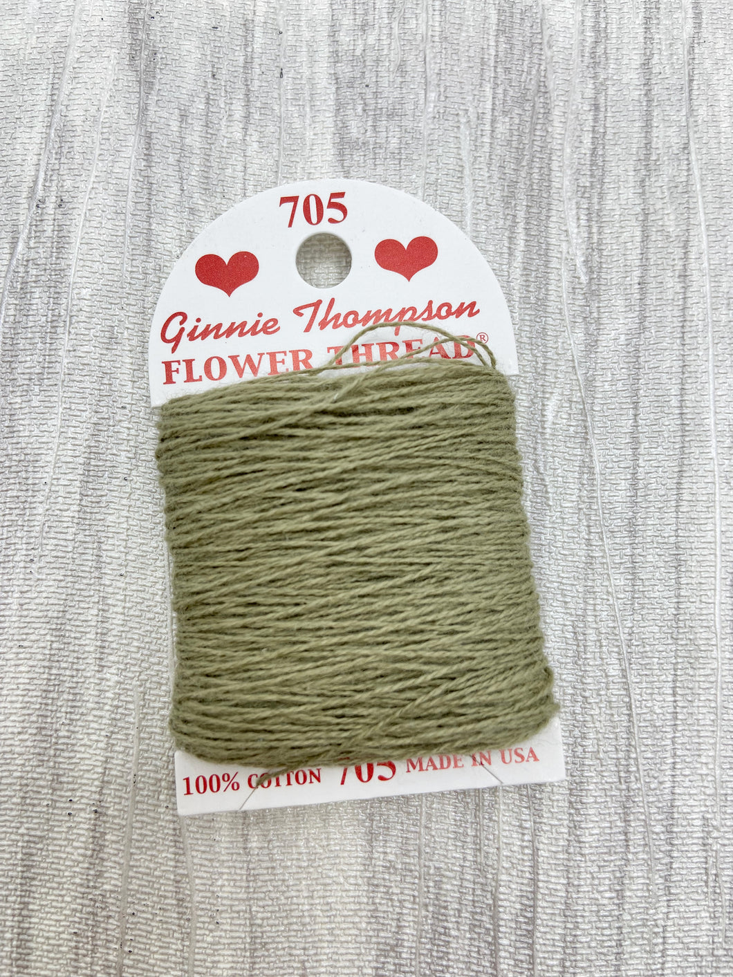 Ginnie Thompson Flower Thread (705) Taupe – Seed Stitch Studio