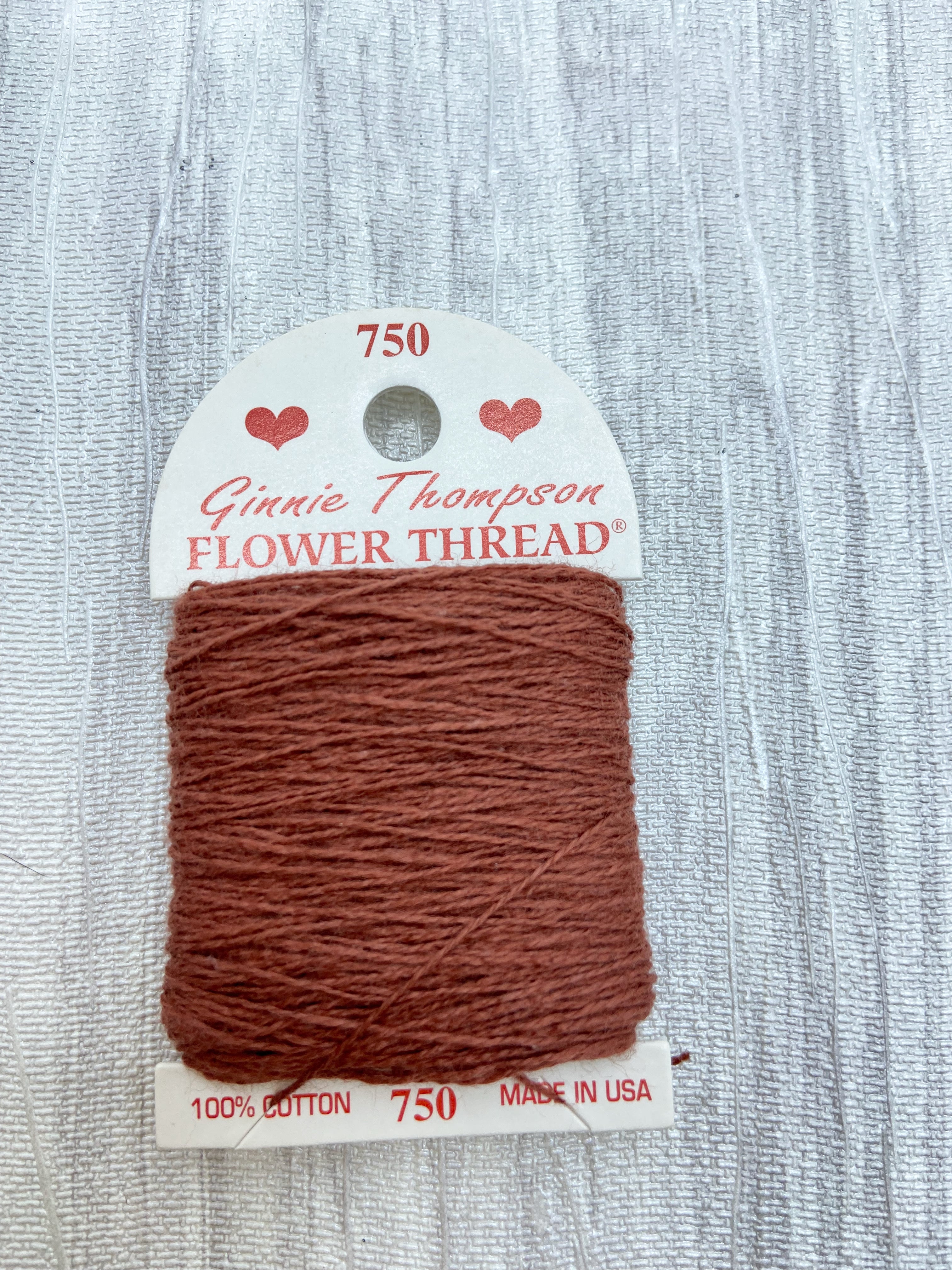 Ginnie Thompson Flower Thread (750) Rust – Seed Stitch Studio