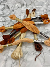 Load image into Gallery viewer, Cosmo Embroidery Floss, Browns, Siennas, and Beiges

