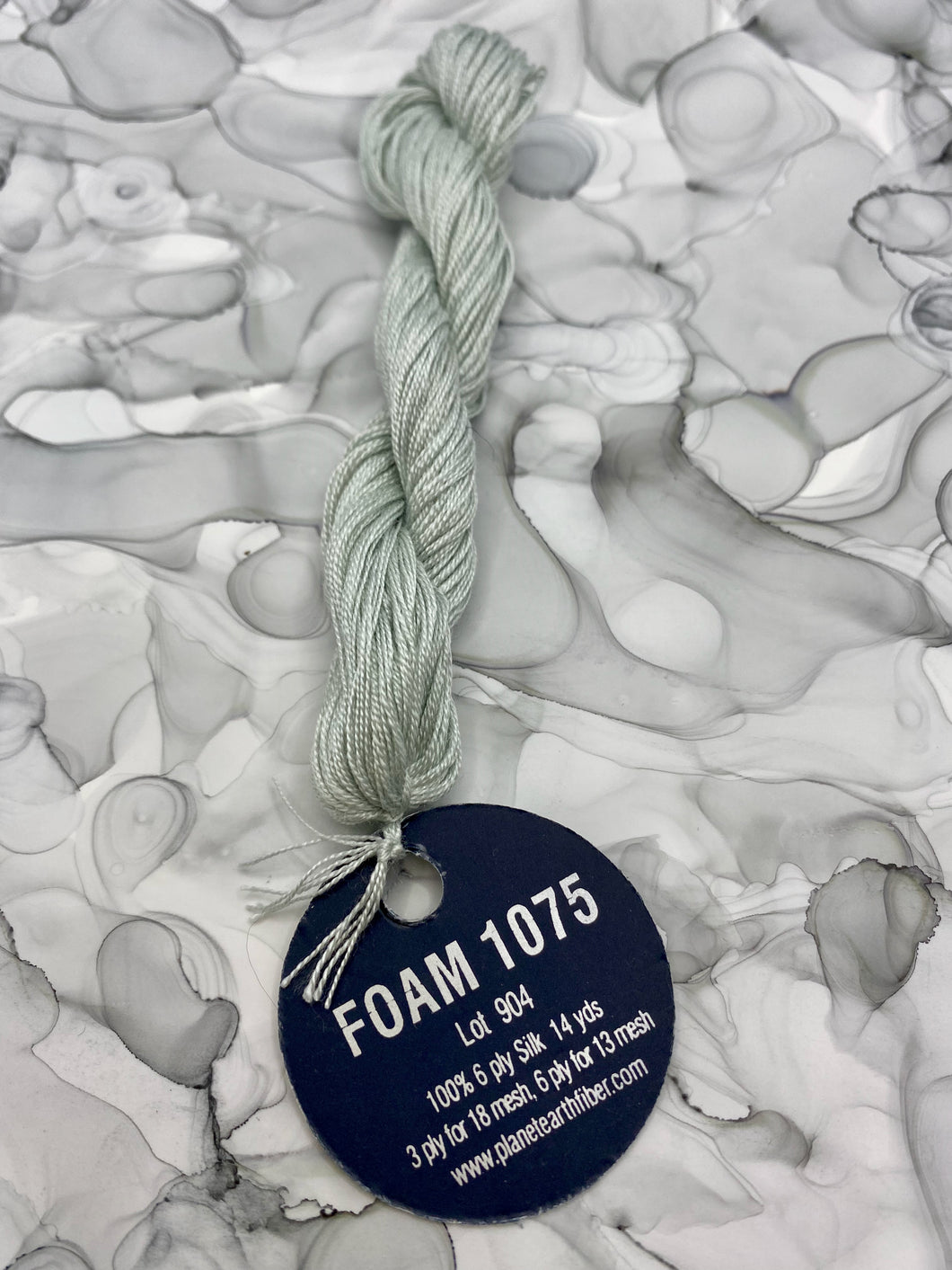 Foam (#1075) Planet Earth 6 ply silk