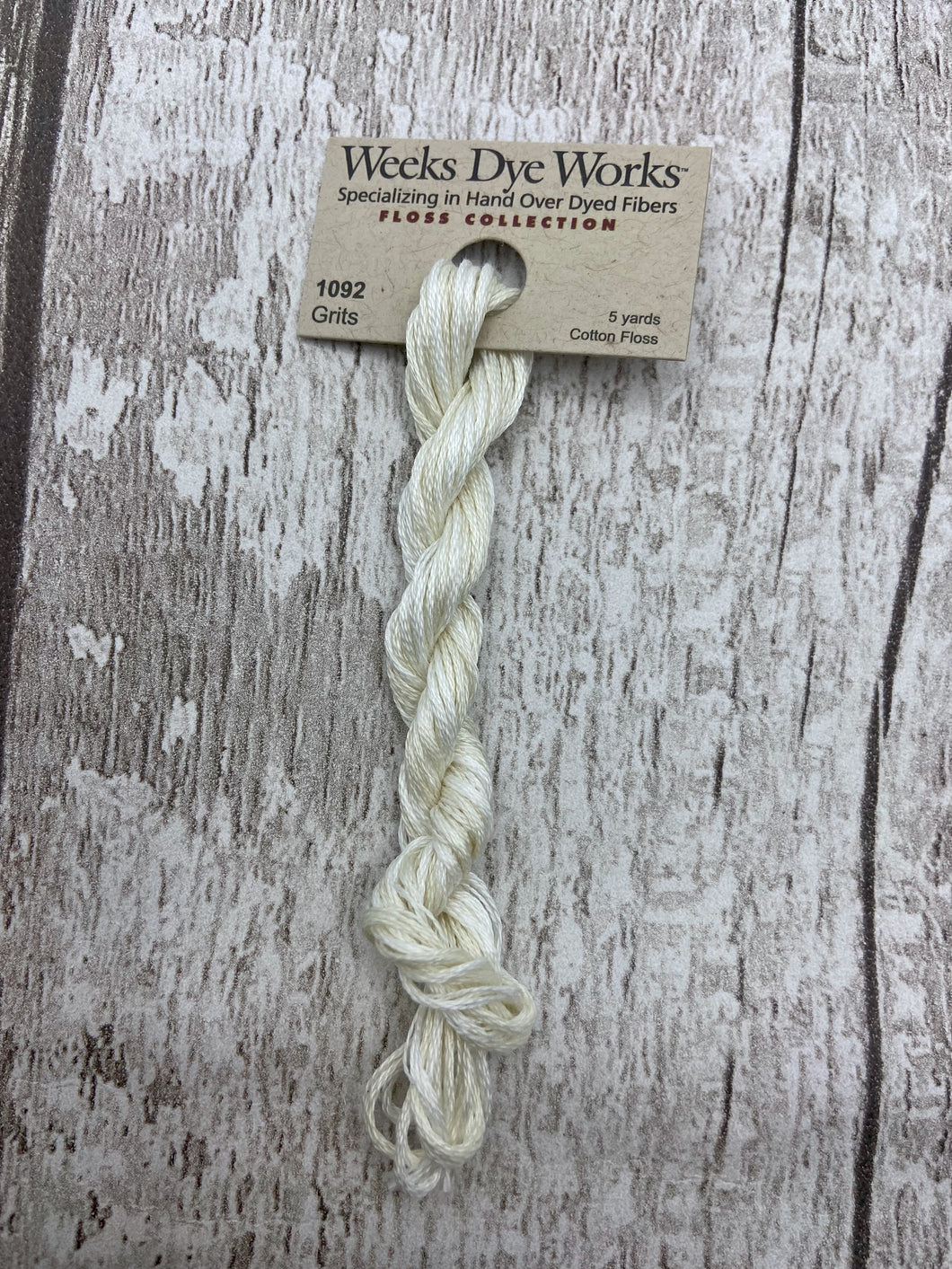 Grits (#1092) Weeks Dye Works 6-strand cotton floss