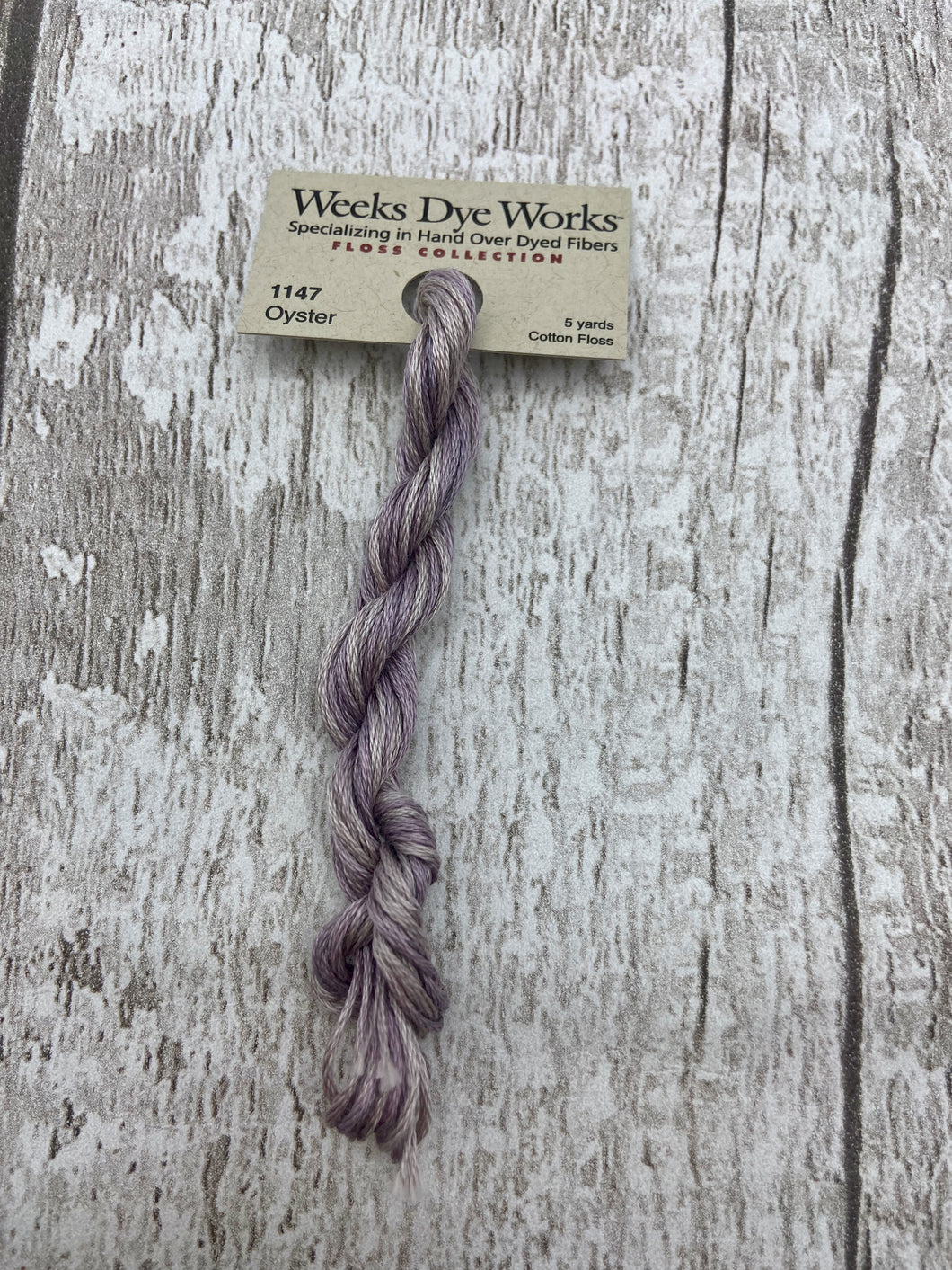 Oyster (#1147) Weeks Dye Works 6-strand cotton floss