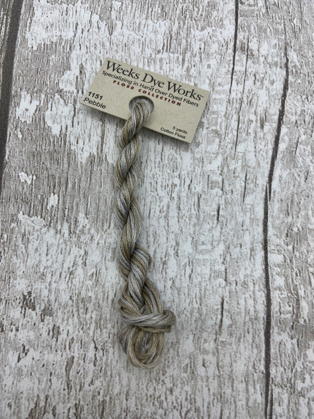 Pebble (#1151) Weeks Dye Works, 6-strand cotton floss