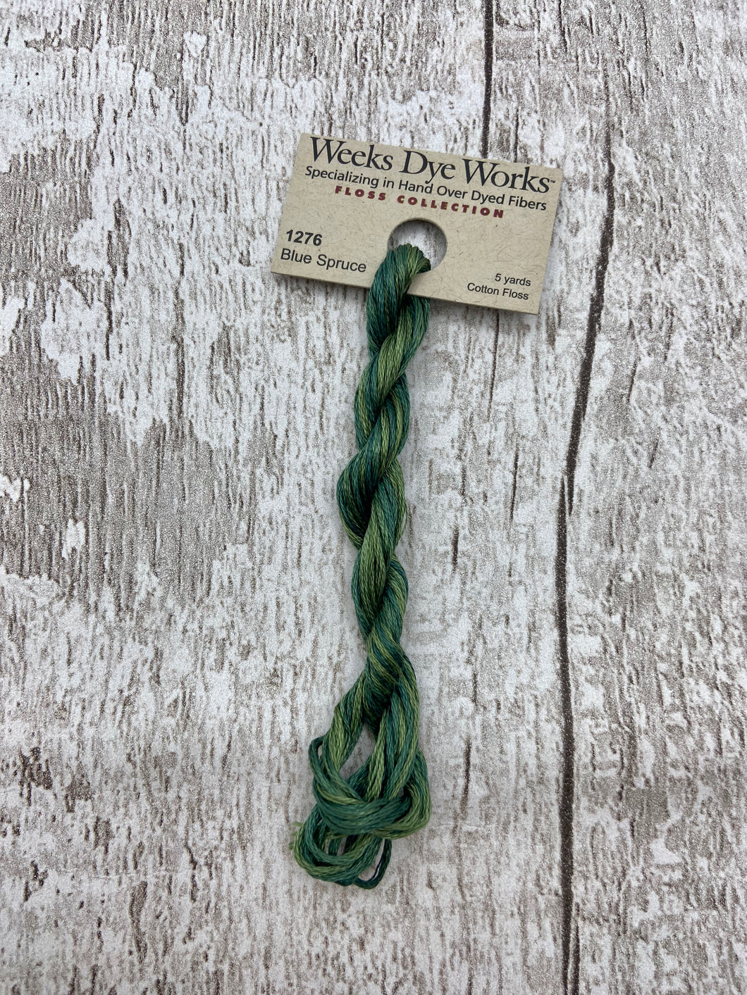Blue Spruce (#1276) Weeks Dye Works, 6-strand cotton floss