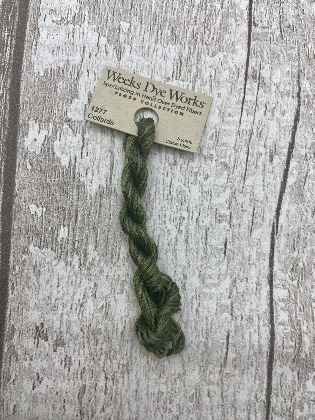 Collards (#1277) Weeks Dye Works, 6-strand cotton floss