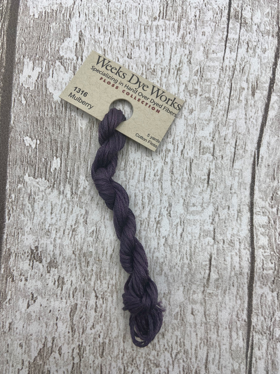 Mulberry (#1316) Weeks Dye Works, 6-strand cotton floss