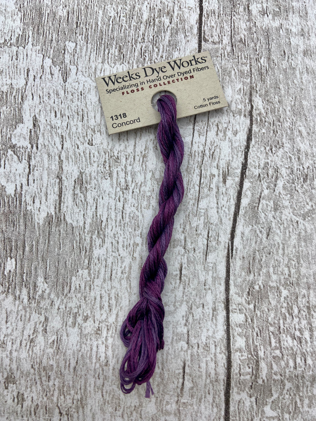 Concord (#1318) Weeks Dye Works, 6-strand cotton floss